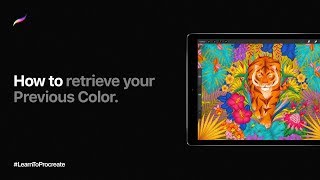 How to retrieve your Previous Color in Procreate [upl. by Cony671]