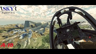 VR Flight with A10 in VR SKY Fighter Jets 2024 [upl. by Asssilem]