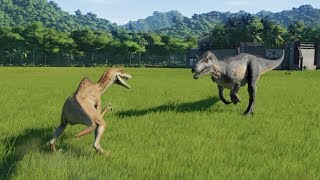 Spinoraptor VS Allosaurus 162  Jurassic World Evolution [upl. by Elleral]