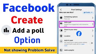 Facebook Par Poll Kaise Create KareFacebook Par Voting Poll Kaise Banaye [upl. by Leumas]