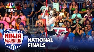 Allyssa Beird at the Las Vegas National Finals Stage 1  American Ninja Warrior 2017 [upl. by Mayhew]