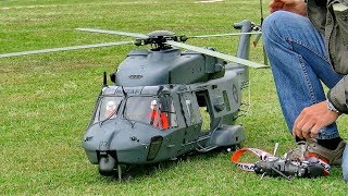 WOW  AMAZING  RC NH90 ELECTRIC SCALE MODEL HELICOPTER WITH FASCINATING DETAILS FLIGHT DEMO [upl. by Aiderfla]