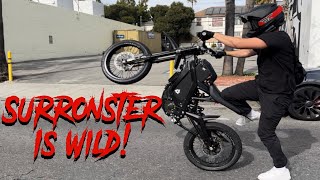 INSANE EBike Rideout with SURRONSTER crash warning [upl. by Oile]