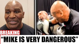 BREAKING Evander Holyfields First Reaction After Mike Tyson Training [upl. by Euginomod182]