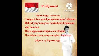 Pembacaan Teks Proklamasi [upl. by Francyne]