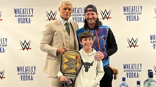 Finn Meets WWE Champion Cody Rhodes wrestlemaniaXL wheatley autograph [upl. by Nesaj]