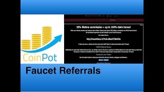 Make extra cryptocurrency on CoinPot faucets using referral links [upl. by Adnorrehs139]