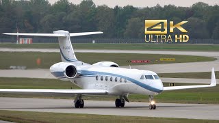 4K Gulfstream G550 from SW Business Aviation 4KJJ888 departure at Munich Airport MUC EDDM [upl. by Amhser792]