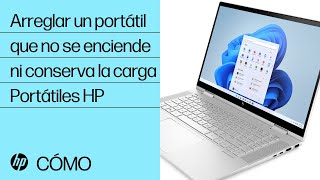 Cómo arreglar un portátil HP que no se enciende ni conserva la carga  HP Support [upl. by Auroora471]