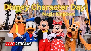 🔴 Live  Magic Kingdom Character Day  Walt Disney World 4112024 [upl. by Eybbob697]