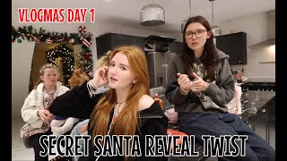 SECRET SANTA REVEAL TWIST amp NEW VLOGMAS INTRO 🎄 [upl. by Zebulon]