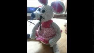 How to  crochet a tiny little cute mouse  tutorial [upl. by Francie]