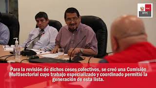 MTPE publica lista de beneficiarios en el Registro Nacional de Trabajadores Cesados Irregularmente [upl. by Shirlee548]