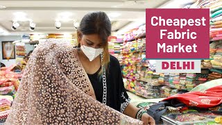 Cheapest Market For Designer Fabrics  GandhiNagar Market  Delhi Shopping  DesiGirl Traveller Vlog [upl. by Mauricio]