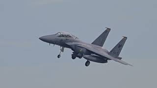 RSAF F15SG landing [upl. by Netti]