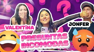 PREGUNTAS INCÓMODAS CON JONFER Y VALENTINA 🙈 KIMBERLY CONTRERAS [upl. by Euqinay758]