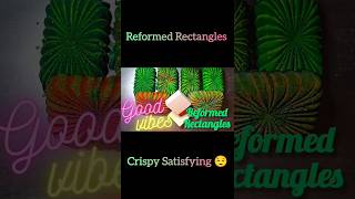 Reformed RectanglesCrispy Satisfying 💚❤️🤍 Frisky1luvv [upl. by Labina]