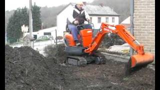 Kubota K0083 au travail 2eme partie [upl. by Benedic]