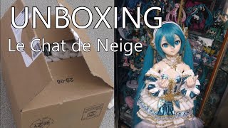 English sub UNBOXING quotLe Chat de Neigequot Hatsune Miku Dollfie Dream outfit  En français [upl. by Carolle]