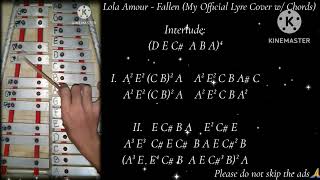 LolaAmourMusic  Fallen Lyre Chords official lyre cover chords [upl. by Karine879]