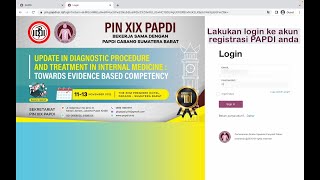 Tutorial cara Pendaftaran Peserta PIN PAPDI 2 [upl. by Thisbe]