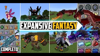 Expansive Fantasy 200 Nueva Actualización Expansive fantasy 118 Minecraft PE Bedrock [upl. by Cayser]