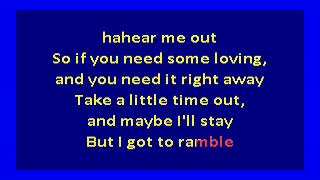 Bob Seger  Ramblin Gamblin Man karaoke [upl. by Kellyn]