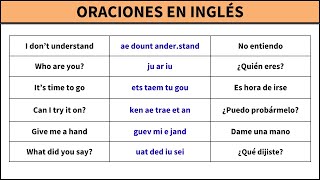 👍 Aprende inglés con oraciones inglés útil [upl. by Leona]