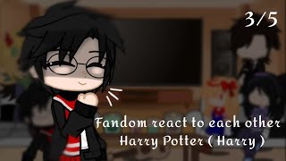 Fandom react to each otherpart 3 Gacha Harry Potter Risyaalyssa ☘ [upl. by Anaehr459]