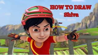 Shiva Cartoon  How To Draw Shiva Easy Step By Step [upl. by Mylor]