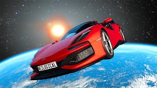 We Raced BeamNG Super Cars In Space [upl. by Ylrevaw]