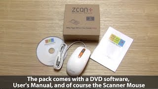 Zcan Scanner Mouse Package amp Installation Live Demo [upl. by Werda]