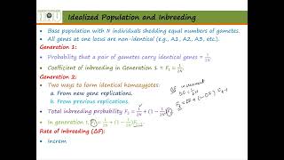 Inbreeding Lecture 10 Part1 [upl. by Margo]