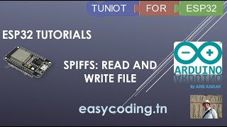 ESP32 A20 SPIFFS Read and Write file [upl. by Nosnar]