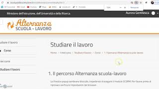 2 LOGIN accessi successivi al Portale MIUR Alternanza Scuola Lavoro  Corso Sicurezza [upl. by Icyac]