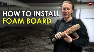 Best Way To Install Foam Board Insulation to Crawl Space Walls with Hilti DX  Crawlspace Insulation [upl. by Castera]