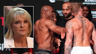 Jake Paul’s mom threatens to ‘kll’ Mike Tyson after weighin slap ‘Fing little b’ [upl. by Cramer]