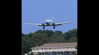 DC3 Landing at Princeton Airport on a Perfect Day [upl. by Nittirb]