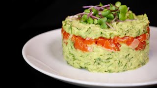 ВСЁ ПРОСТО Салат из авокадо и красной рыбы  Avocado amp Salmon Salad [upl. by Odie393]