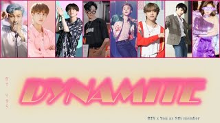 8 members karaoke DYNAMITE  BTS 방탄소년단 8th member ver Color coded lyricsEng [upl. by Chryste]