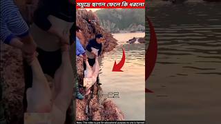 সমুদ্রের পানিতে ছাগল ফেলে দিয়ে কি ধরলো 😱shorts viralvideo facts youtubeshort amazing [upl. by Curkell946]