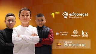 El Llobregat Open Chess Tournament 1  tur  Uzchess [upl. by Ayhtin]