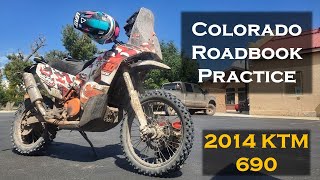 2024 Colorado Roadbook Practice on the Kit690 [upl. by Elwee]