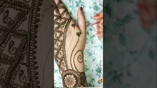 Back hand mehndi design 😍mehndi viralvideo youtubeshorts ytvideo trending [upl. by Olympe]