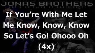 NEW SONG Jonas Brothers  Lets Go Live HD W Lyrics On Screen [upl. by Axia921]