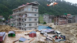 Today in China and the Philippines Super typhoon brings flash floods like a tsunami [upl. by Nasar]