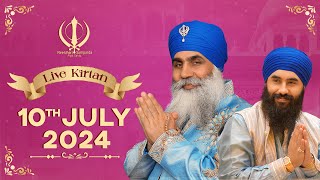 Live Kirtan from MGC  10Jul24n  Neeldhari Samparda  Bhai Nirmal Singh Khalsa [upl. by Ayhdnas]