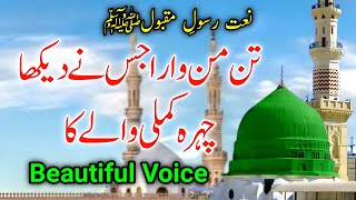 Naat Tan Man Wara Jisne Dekha  new Naat Sharif  Beautiful Voice [upl. by Oibirot]