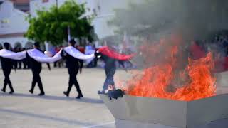 Ceremonia de incineración de Bandera [upl. by Aihsirt]