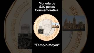 MONEDA DE 20 PESOS quotTEMPLO MAYORquot CONMEMORATIVA [upl. by Naiviv]